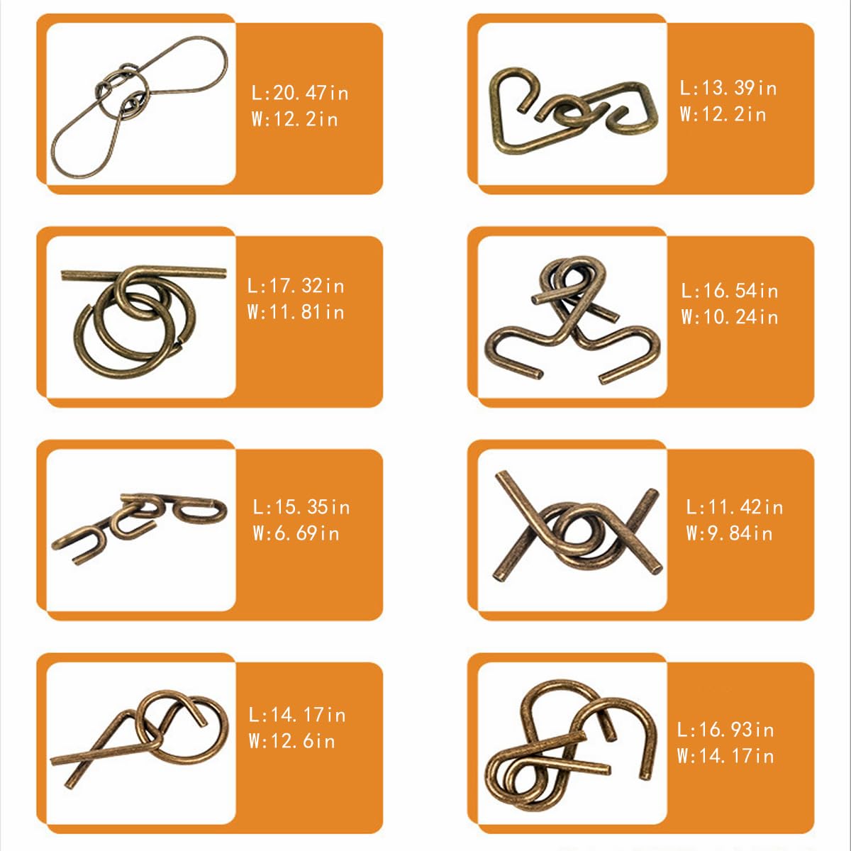 Ahyuan 32-piece set showing varied difficulty levels for brain training.