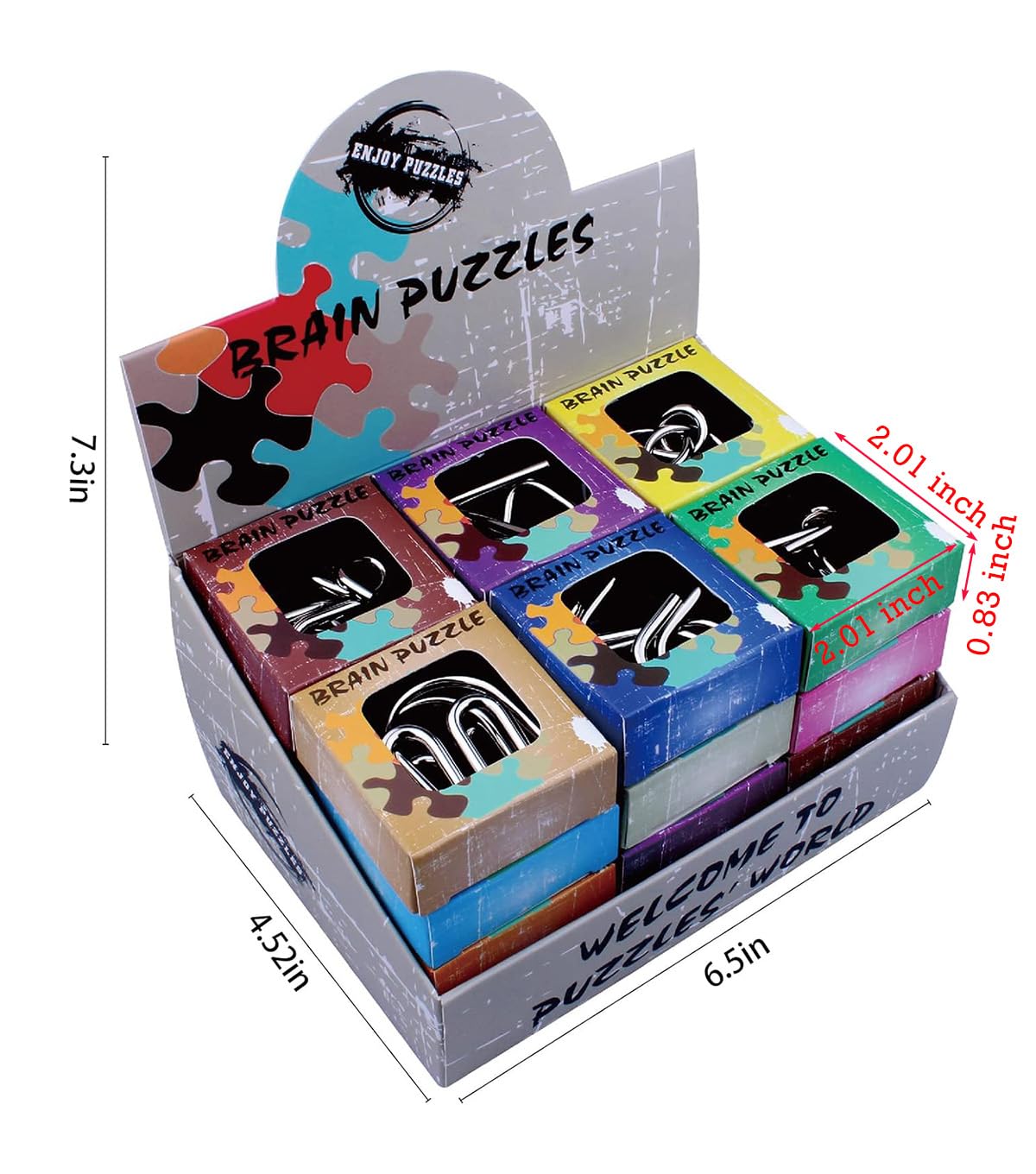 Ahyuan wire puzzle assembly challenge shows hands solving complex twist.