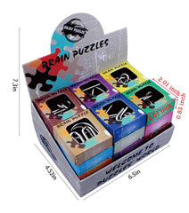 Ahyuan wire puzzle assembly challenge shows hands solving complex twist.