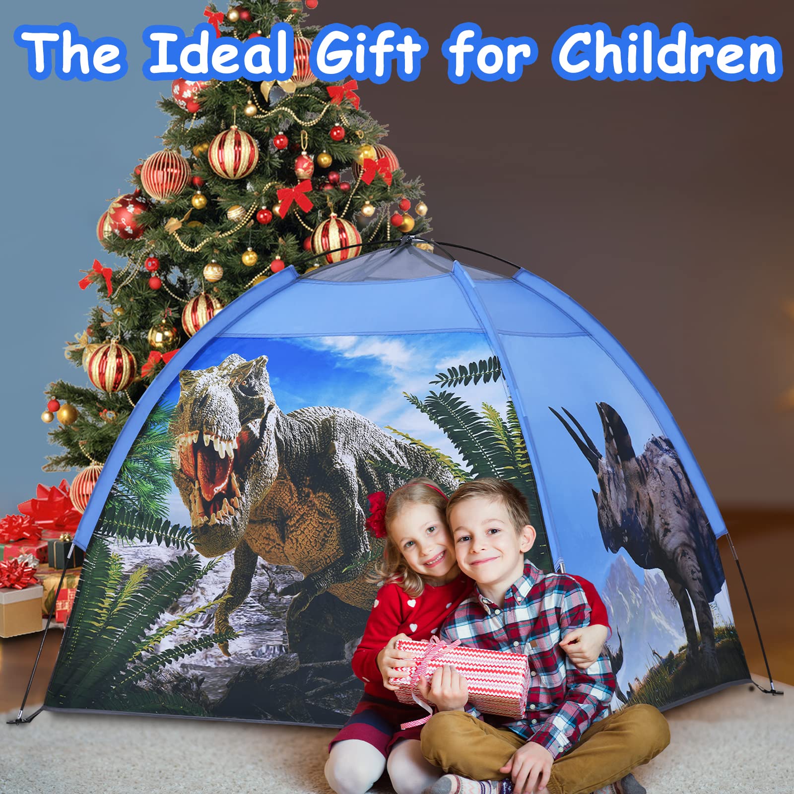 Ai-Uchoice dinosaur tent folded bag highlighting portable setup