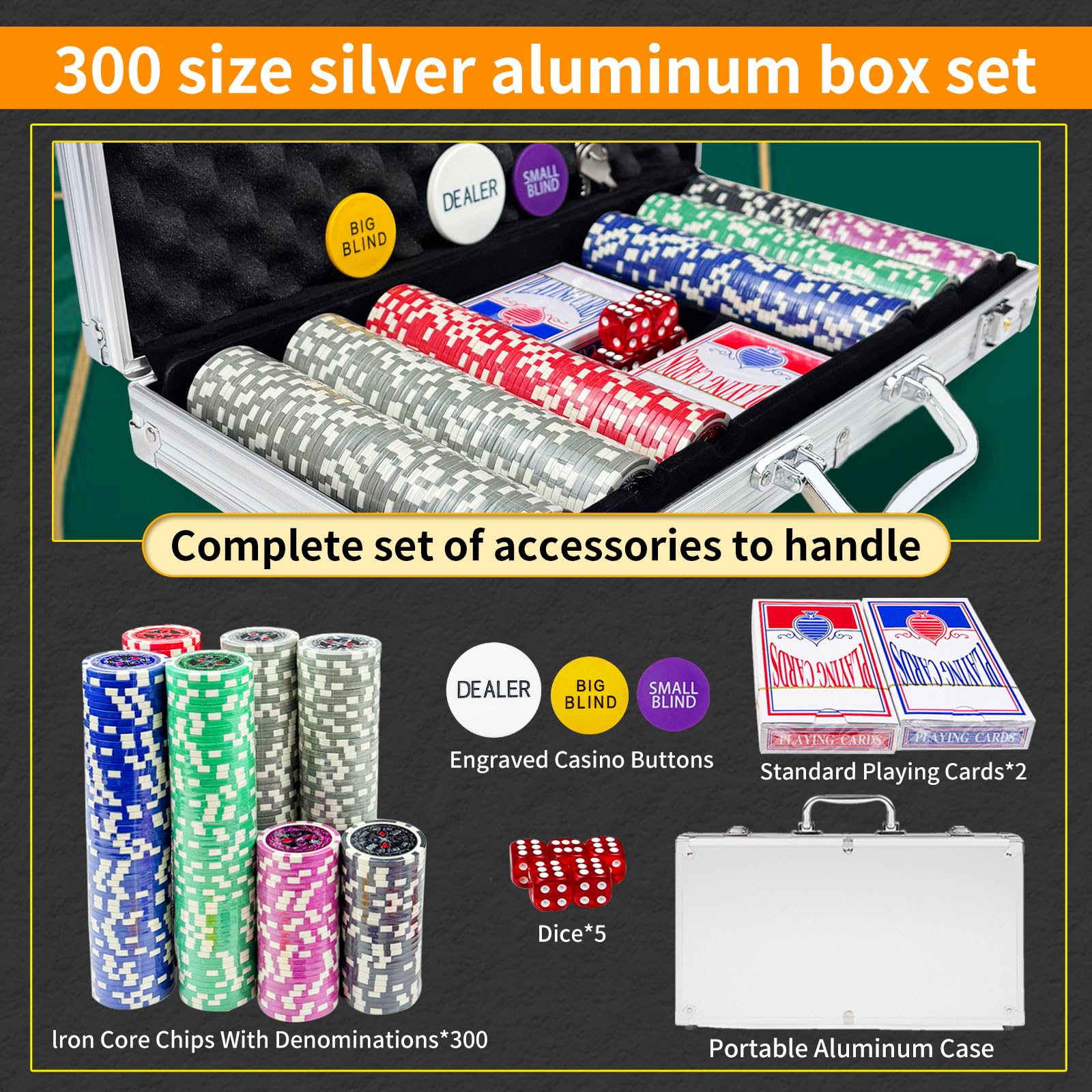 AIBETOMG 11-gram casino chips with authentic weight