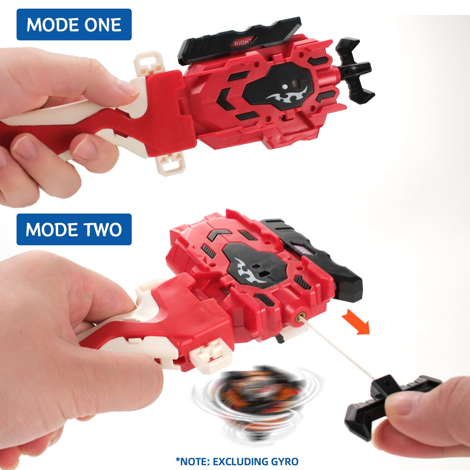 Aibreay two-launch modes gyros for varied battle dynamics.