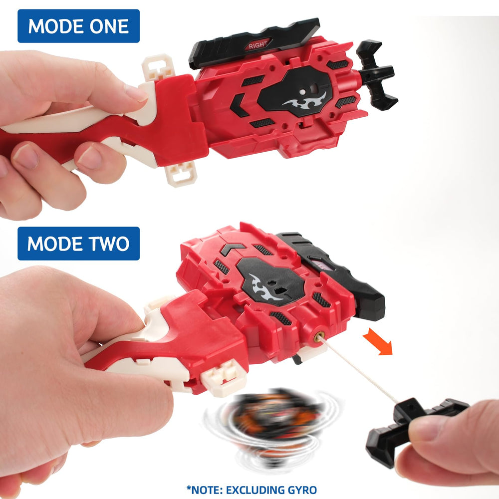 Aibreay two-launch modes gyros for varied battle dynamics.