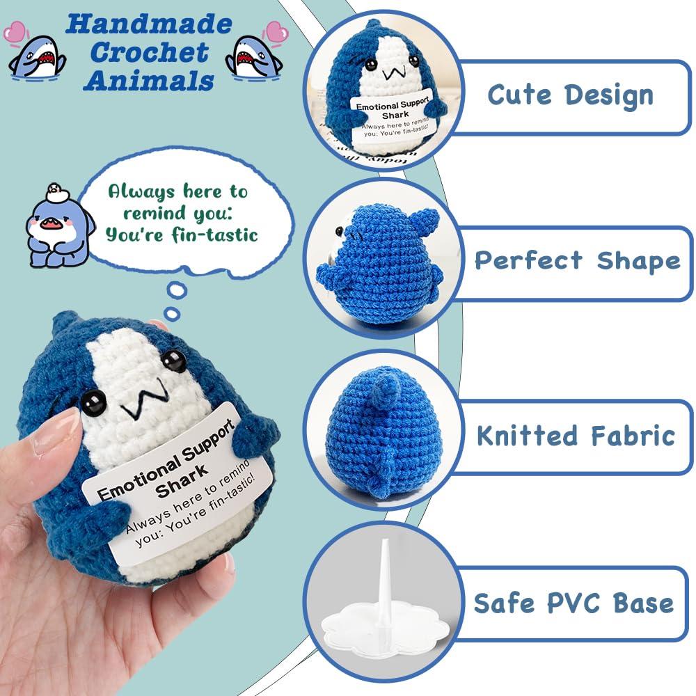 AicooFest crochet animal set with card visible packaging.