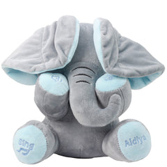 Aidiya elephant toy with ears and hide-and-seek game supports exploration and curiosity.