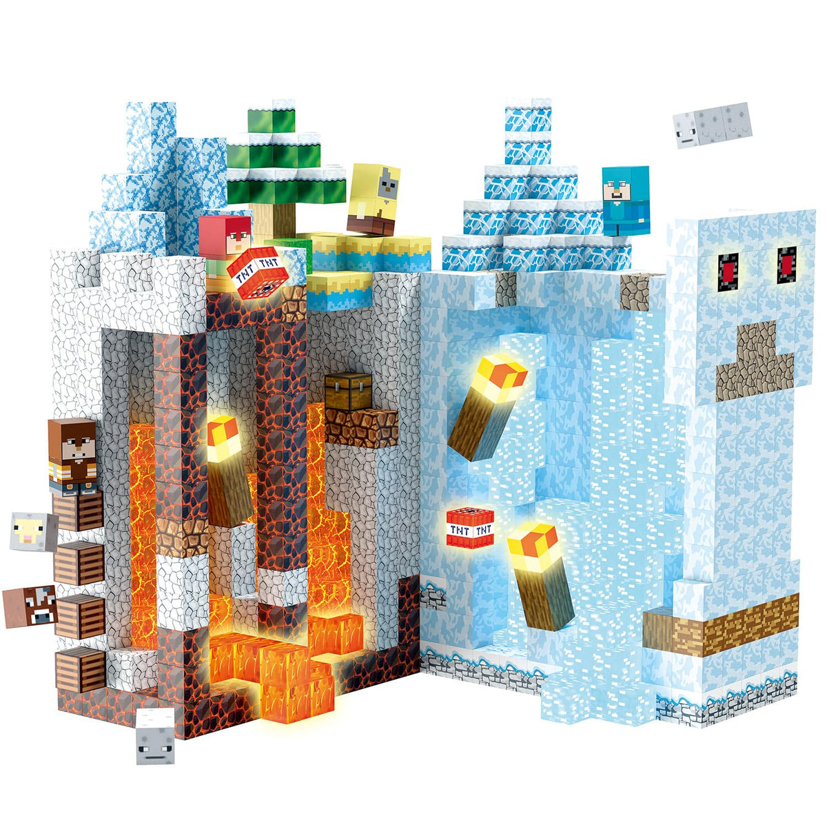 Aidyvoi 200pcs magnetic building blocks for creative STEM play and learning.