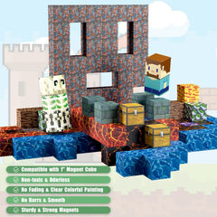 AIDYVOI 213-piece magnetic blocks set colorful-pieces demonstrates vibrant STEM-friendly designs.