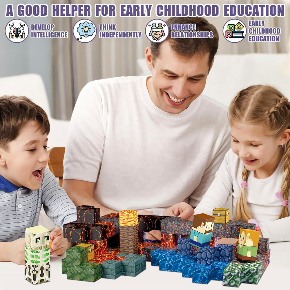 AIDYVOI 213-piece magnetic blocks set stem-learning supports early geometry and problem-solving exploration.