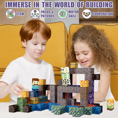 AIDYVOI 213-piece magnetic blocks set sturdy-magnets enables secure connections during extended play.