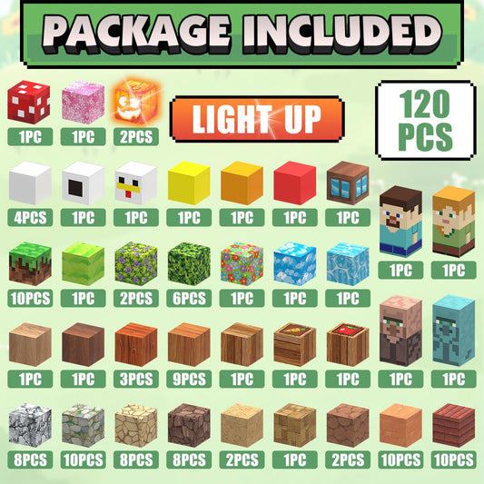 AIDYVOI light-up blocks in action showcasing glowing accents during play.