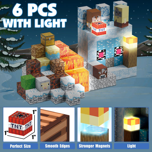 Aidyvoi light-up blocks illuminate imaginative play scenes for storytelling and exploration.