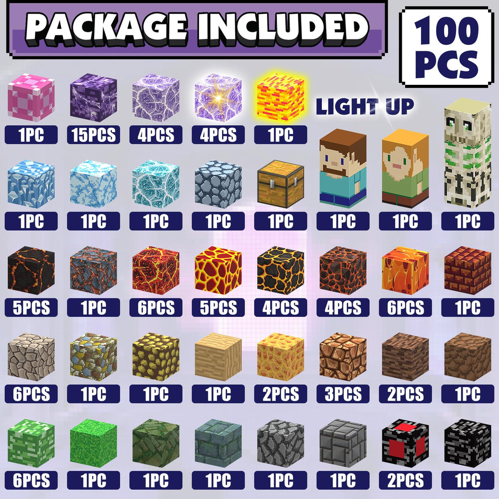 AIDYVOI light-up blocks illuminate play scenes for nighttime STEM fun