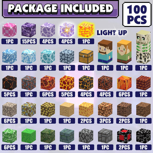 AIDYVOI light-up blocks illuminate play scenes for nighttime STEM fun