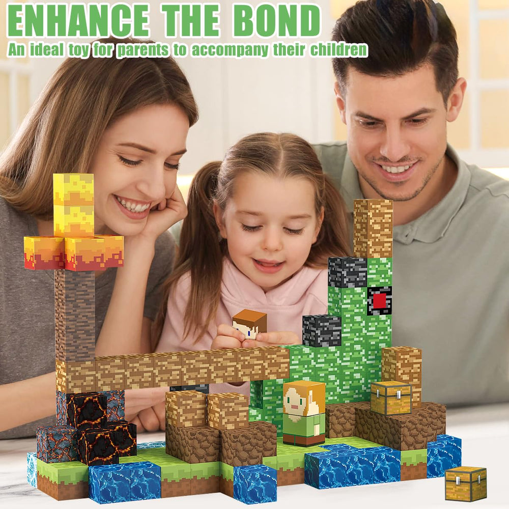 AIDYVOI magnetic blocks stem-learning-tool invites interactive learning through play and problem solving.