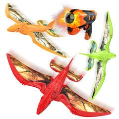 Aiencsai dinosaur airplane glider foam in bright colors for outdoor play.