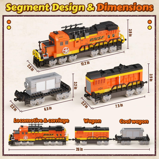 Close-up of BNSF detailing and stickers enhancing authentic railroad aesthetics.