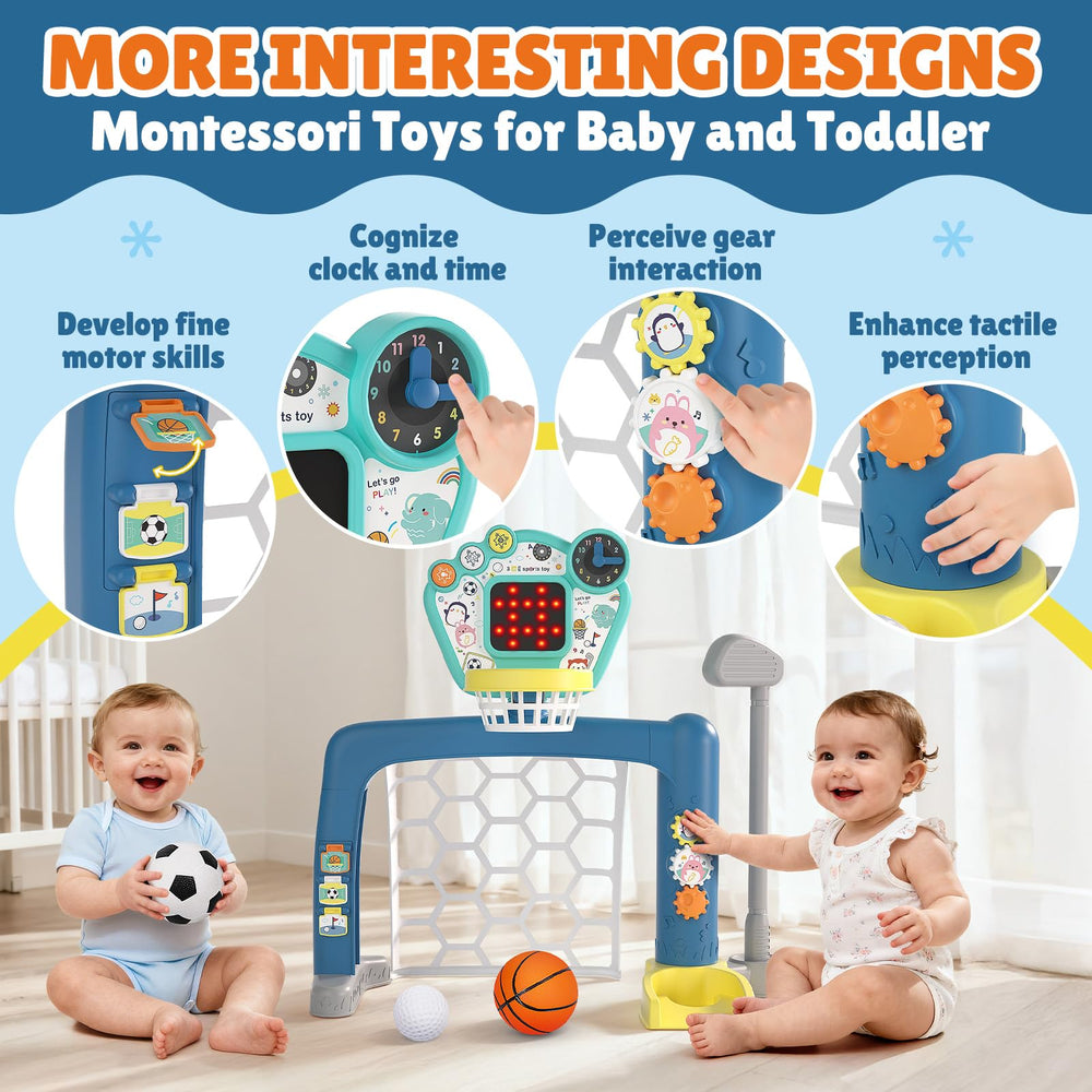 AIGIMU height-adjustable hoop grows with your child for long-lasting play.