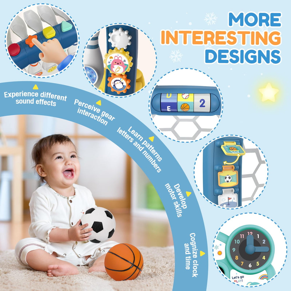 AIGIMU height-adjustable hoop grows with your child for comfortable play.