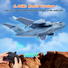 AIGIMU RC Airplane features durable EPP construction to resist bumps and crashes