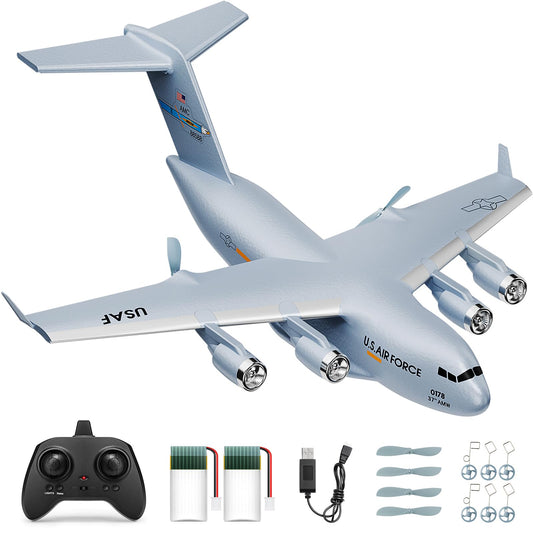 AIGIMU RC airplane Globemaster III with detailed scale design for immersive flights.