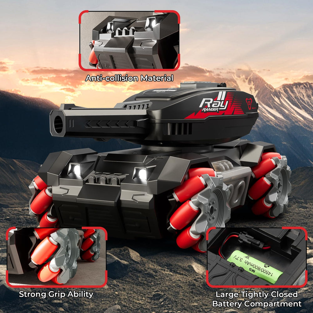 AIGIMU RC Tank dual battery provides extended playtime