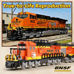 Three-car configuration with independent wagons for versatile play.