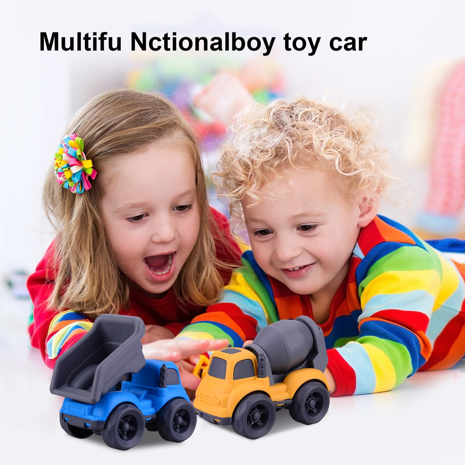 Aigitoy dishwasher-safe blue toy for quick cleanup after playtime.