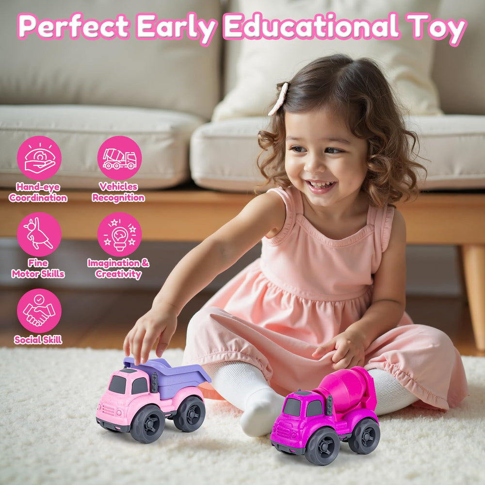 Aigitoy play trucks suitable for indoor and outdoor adventures.