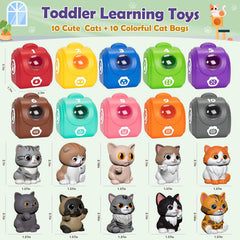 Aigybobo 20-piece cat toy set boosts counting and sorting activities.