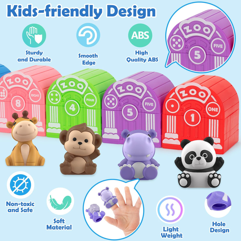 Aigybobo barn doors and snug animal pieces boost fine motor skills.