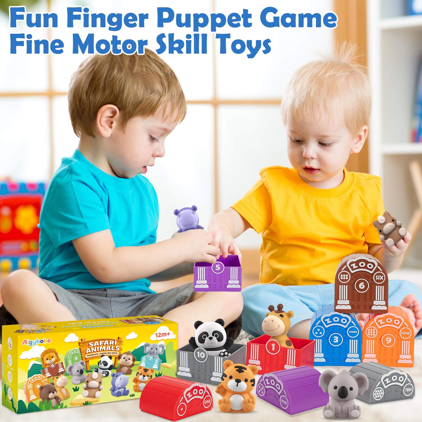 Aigybobo gift-ready safari set makes a charming birthday or holiday gift.