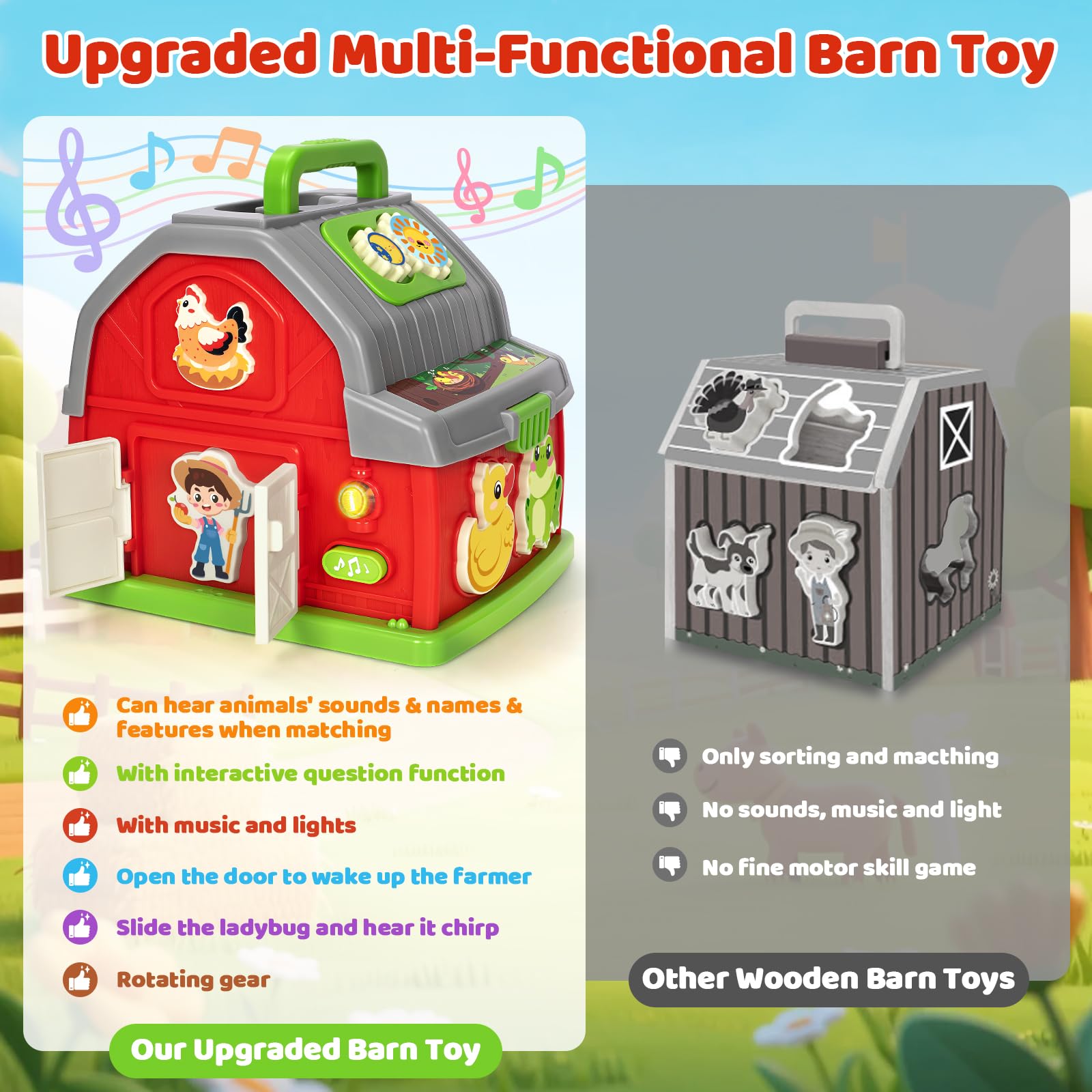 Aigybobo ladybug slider triggers chirp sounds for tactile fun.