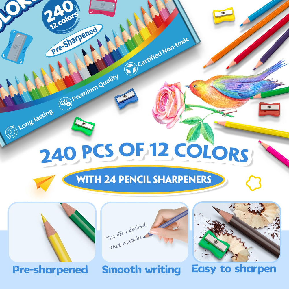 Pre-sharpened pencils save time in busy classrooms.