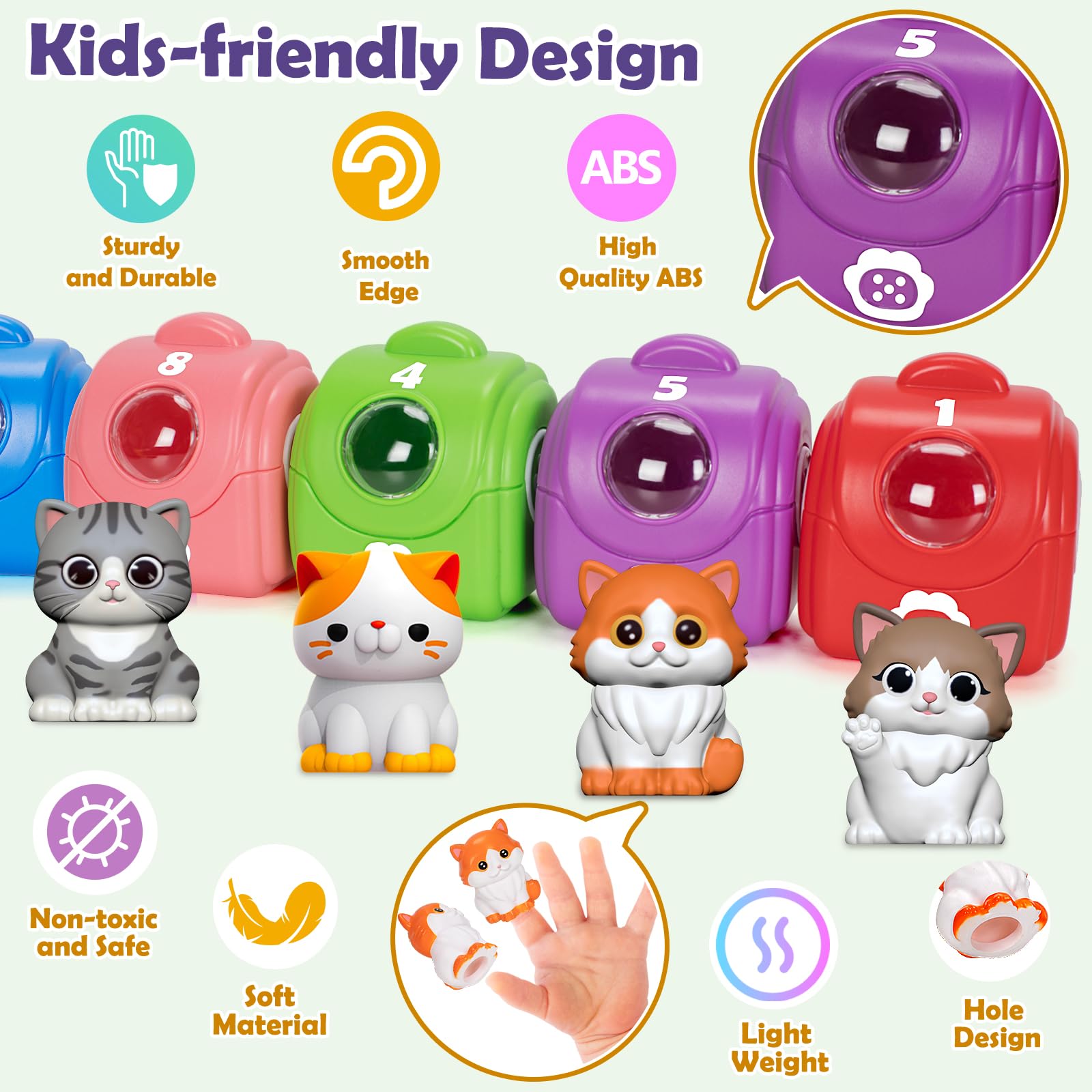Aigybobo safe odorless vinyl puppets for gentle toddler use