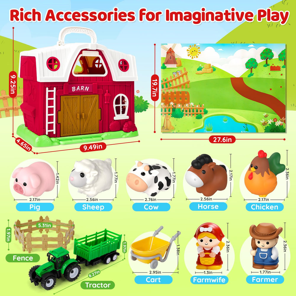 Aigybobo tractor toy for toddlers boosts interactive pretend farming fun.