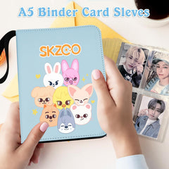 AiHdcy photocard binder zipper keeps Stray SKZ cards securely inside