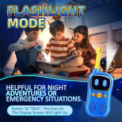 Aihuzai Astronaut Walkie Talkie requires 3 AAA batteries to power on for outdoor play.