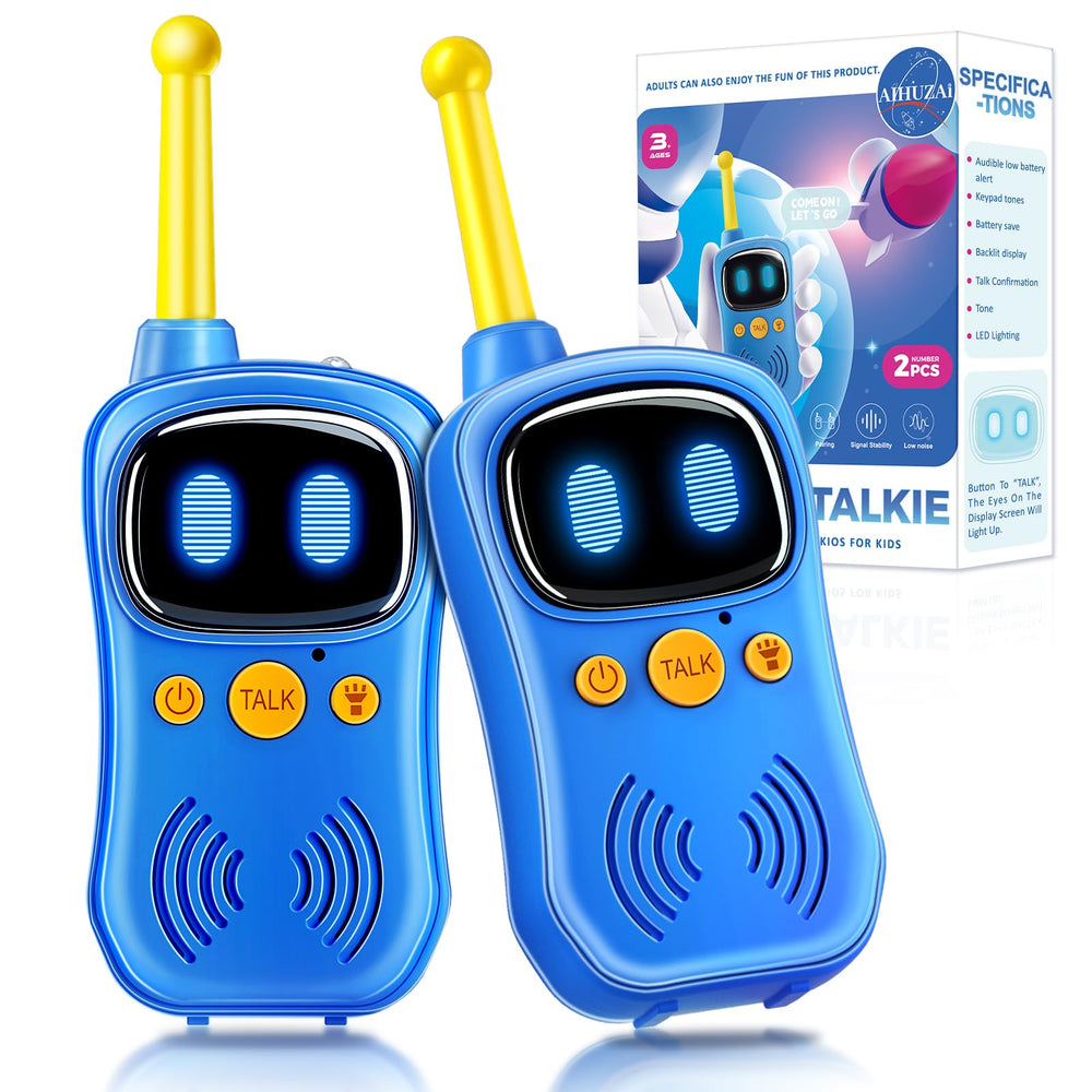 Aihuzai Astronaut Walkie Talkie front view shows compact design for little hands and easy grip.