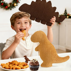 Aiideals Dino Nugget Pillow on couch adds playful home decor and fun ambiance