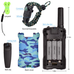Aikmi camo walkie talkie with built-in flashlight