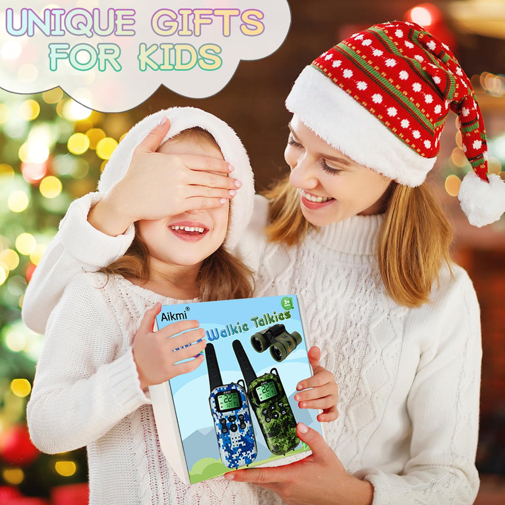 Family-friendly use with Aikmi walkie talkies for car to car chats.