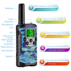 Aikmi kid-friendly walkie talkie with 3-mile range for camping