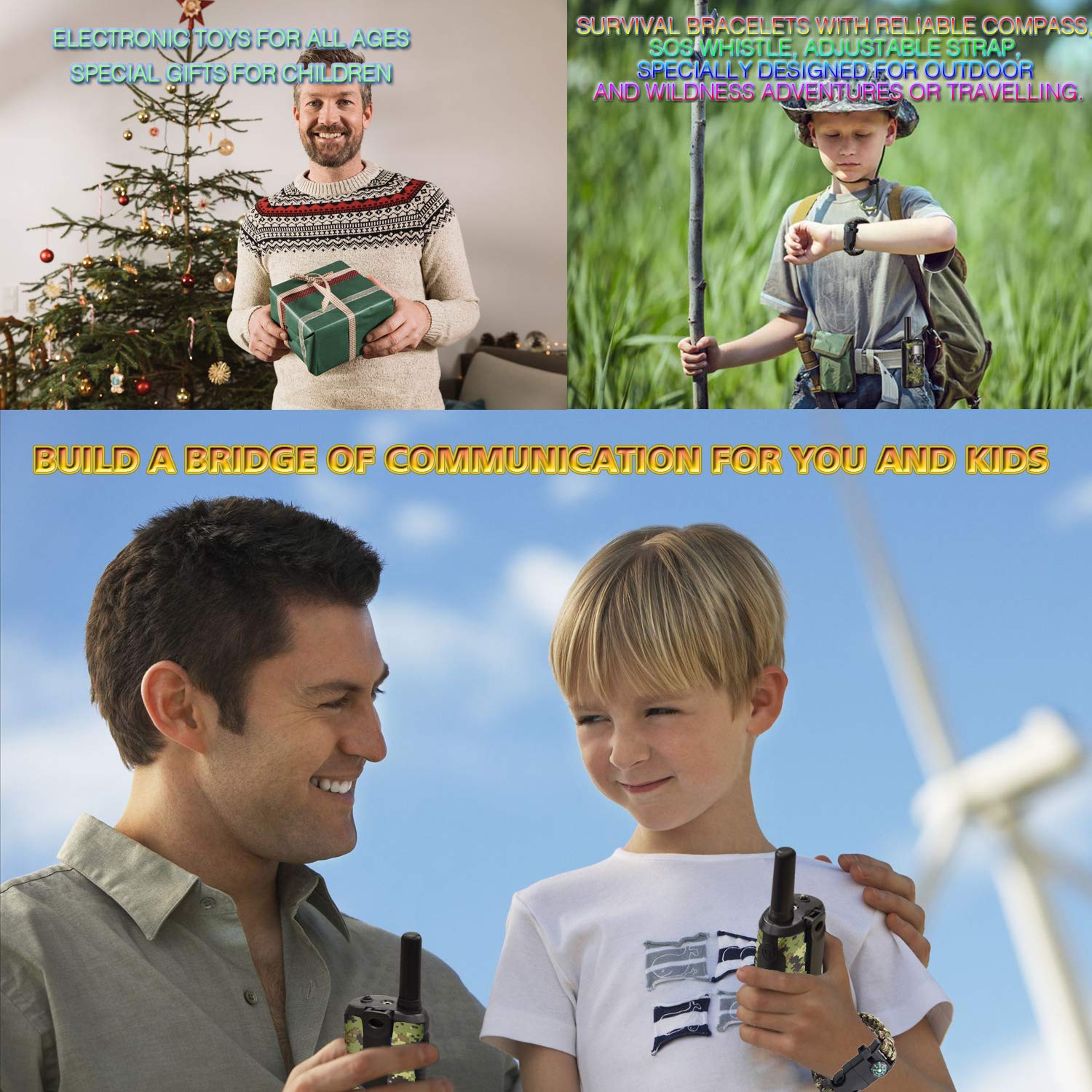 Aikmi walkie talkies side view showing compact design for kids on hikes