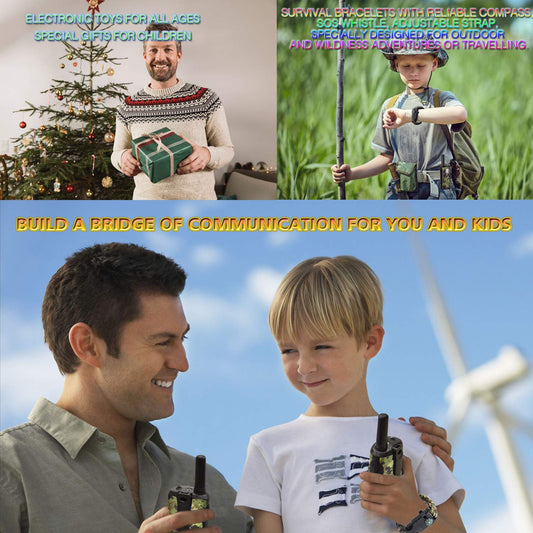 Aikmi walkie talkies side view showing compact design for kids on hikes