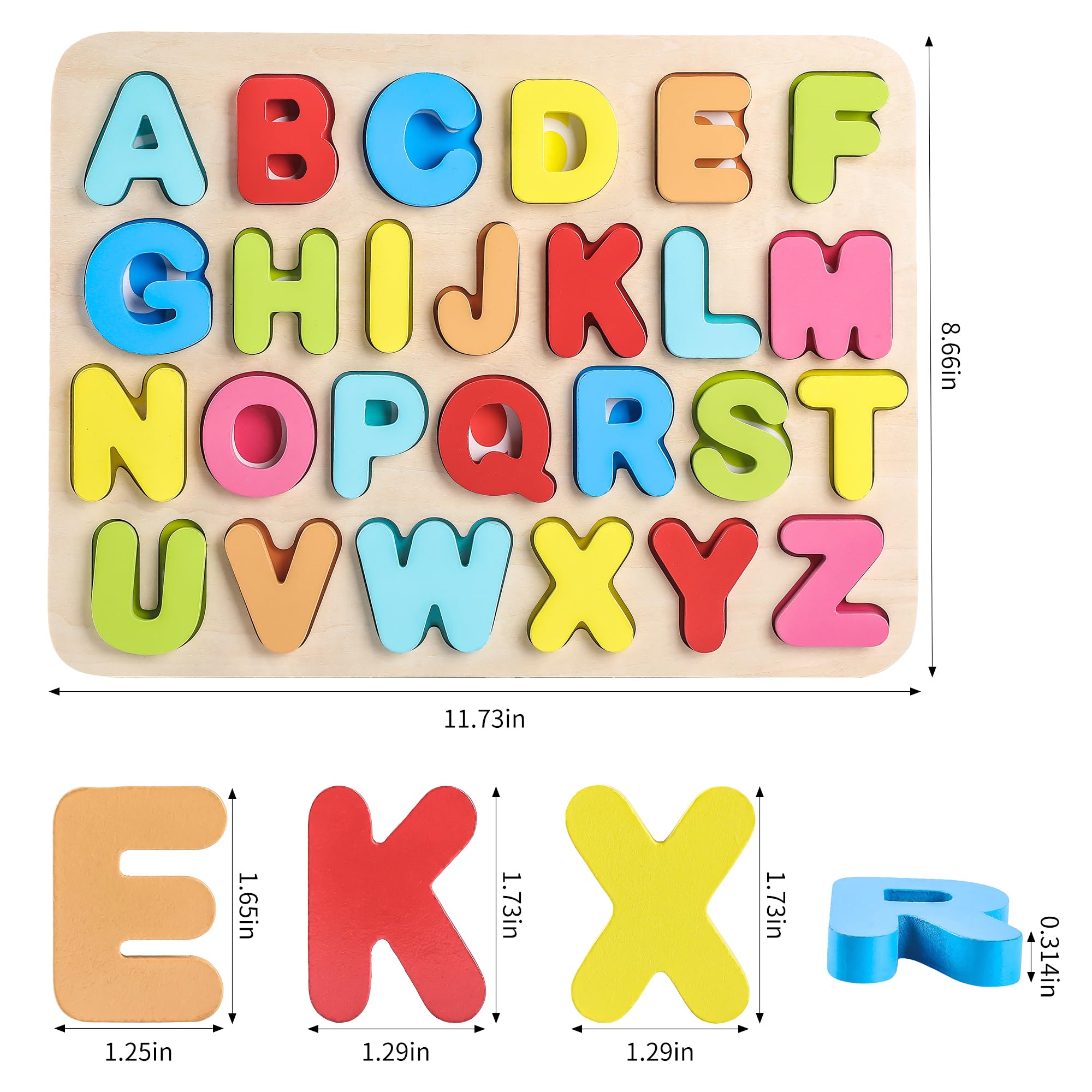 AILE chunky pieces provide easy grasp for little hands.