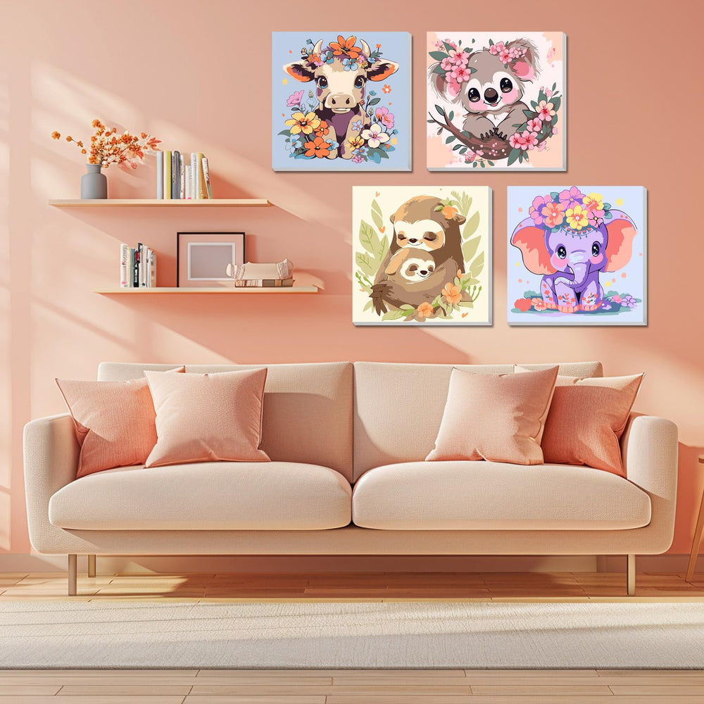 AILIBUT framed animal drawing canvas example to inspire creativity