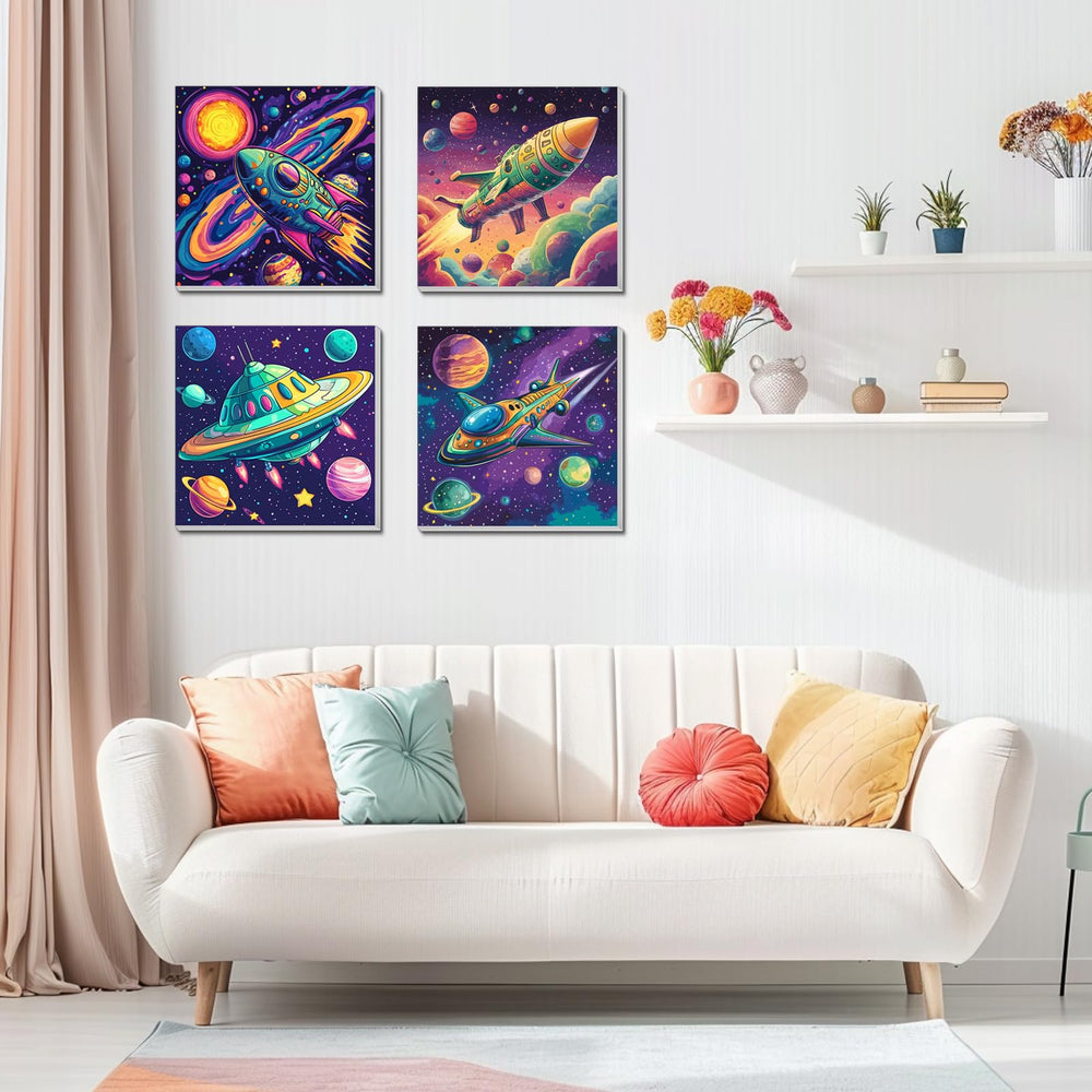Vibrant acrylic paints ready to use right away