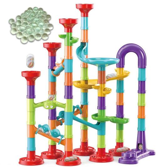 ailixinda marble toy premium set with 63 pieces for creative building play and hands-on STEM exploration