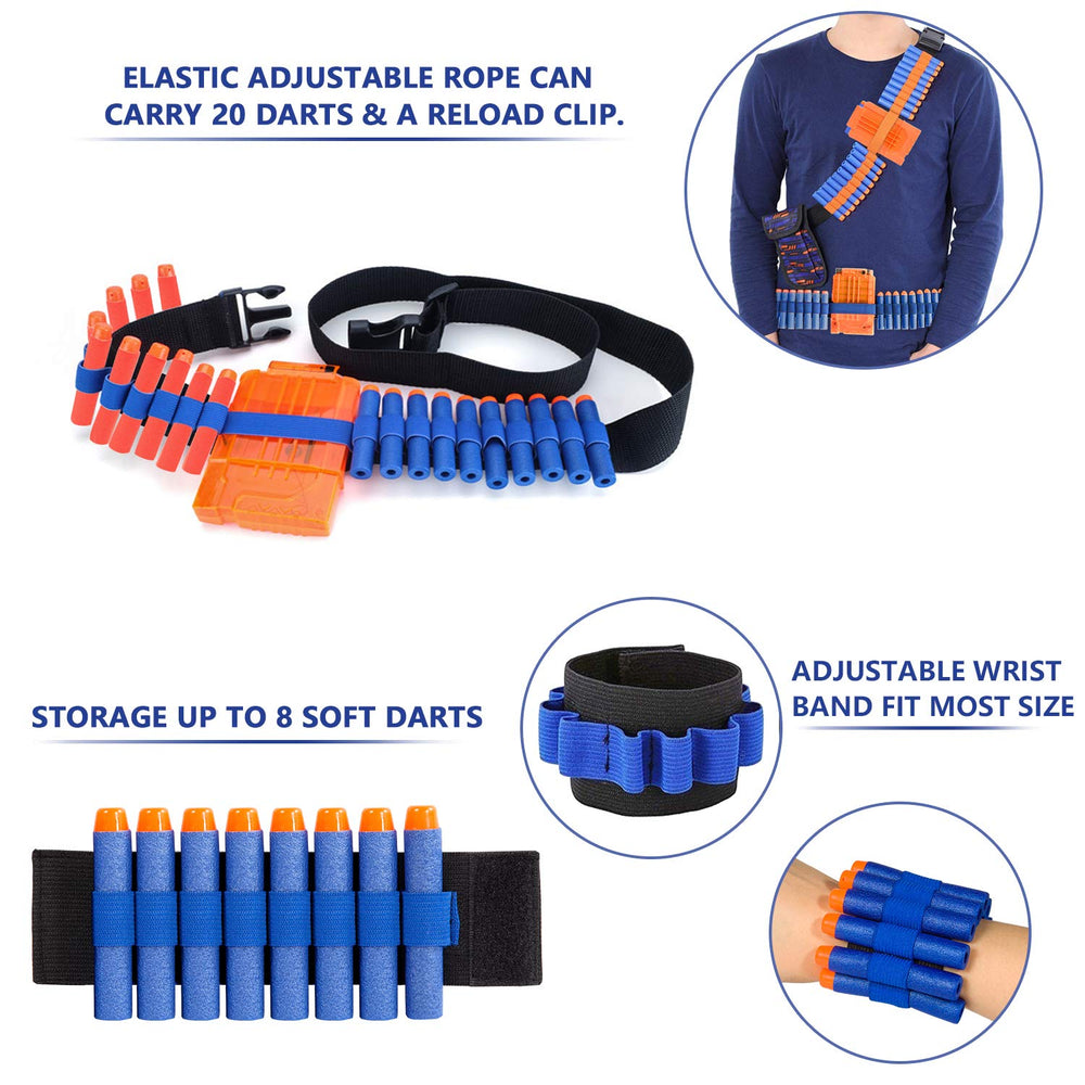 AILUKI kit dart pouch keeps ammo ready for fast access.