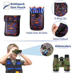 AILUKI tactical mask provides eye protection during Nerf battles.